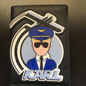 Karl Lagerfeld Passport Holder